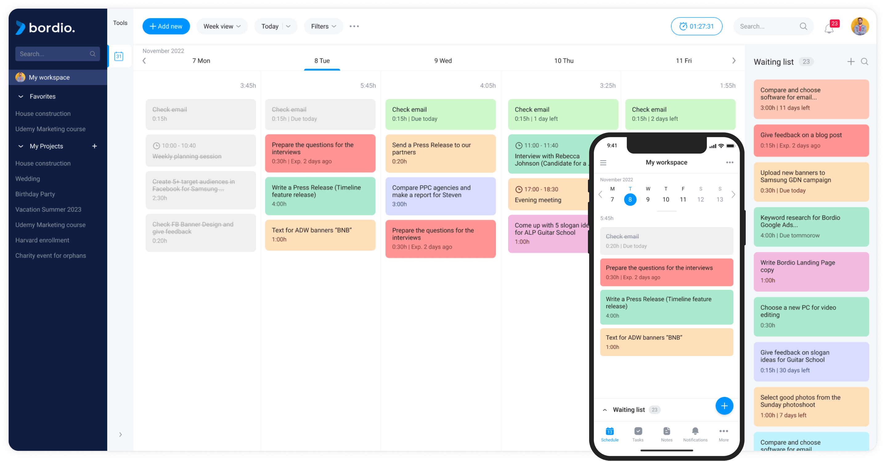 Online ToDo List App Sign Up For Free Today Bordio