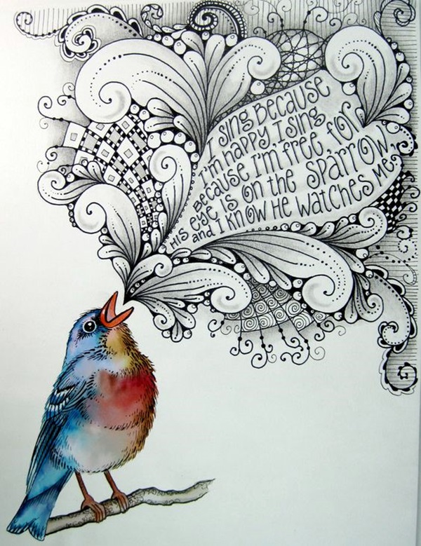 40 Absolutely Beautiful Zentangle patterns For Many Uses Bored Art