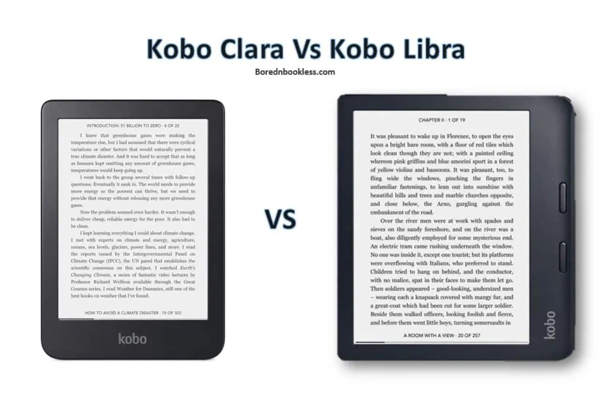 Kobo Clara 2e Vs Kobo Libra Which to buy? BorednBookless