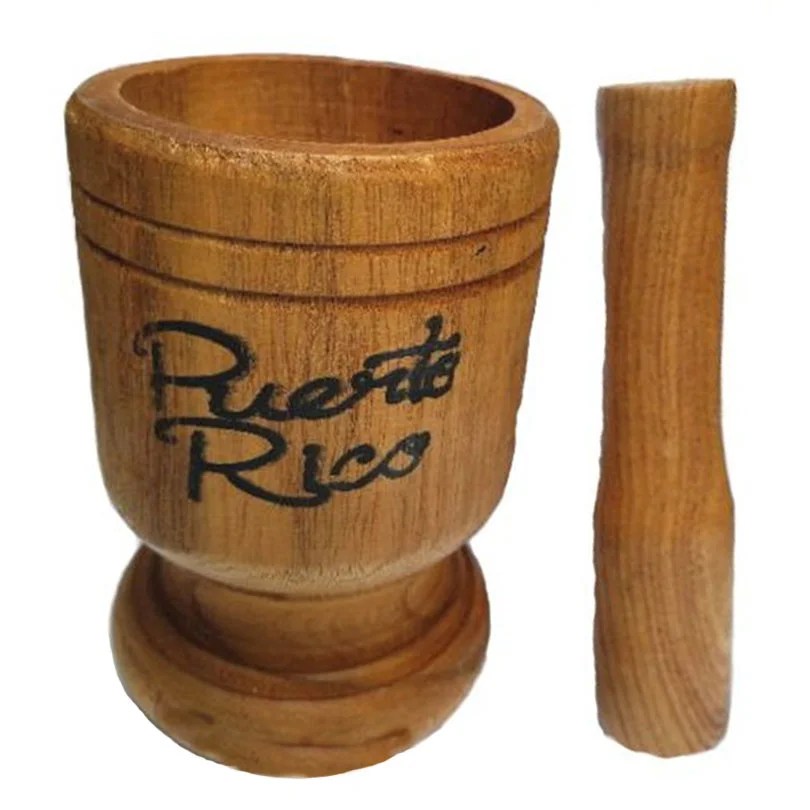 Pilon de Madera Puerto Rico Medium Wooden Mortar & Pestle