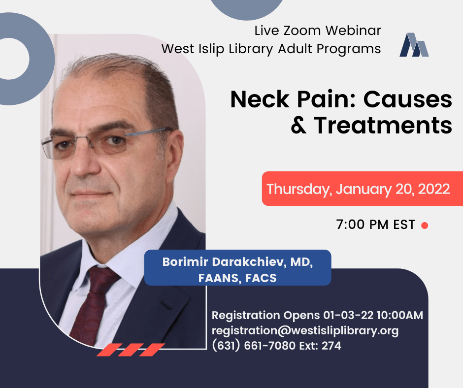 Neck Pain Causes and Treatments Borimir Darakchiev MD