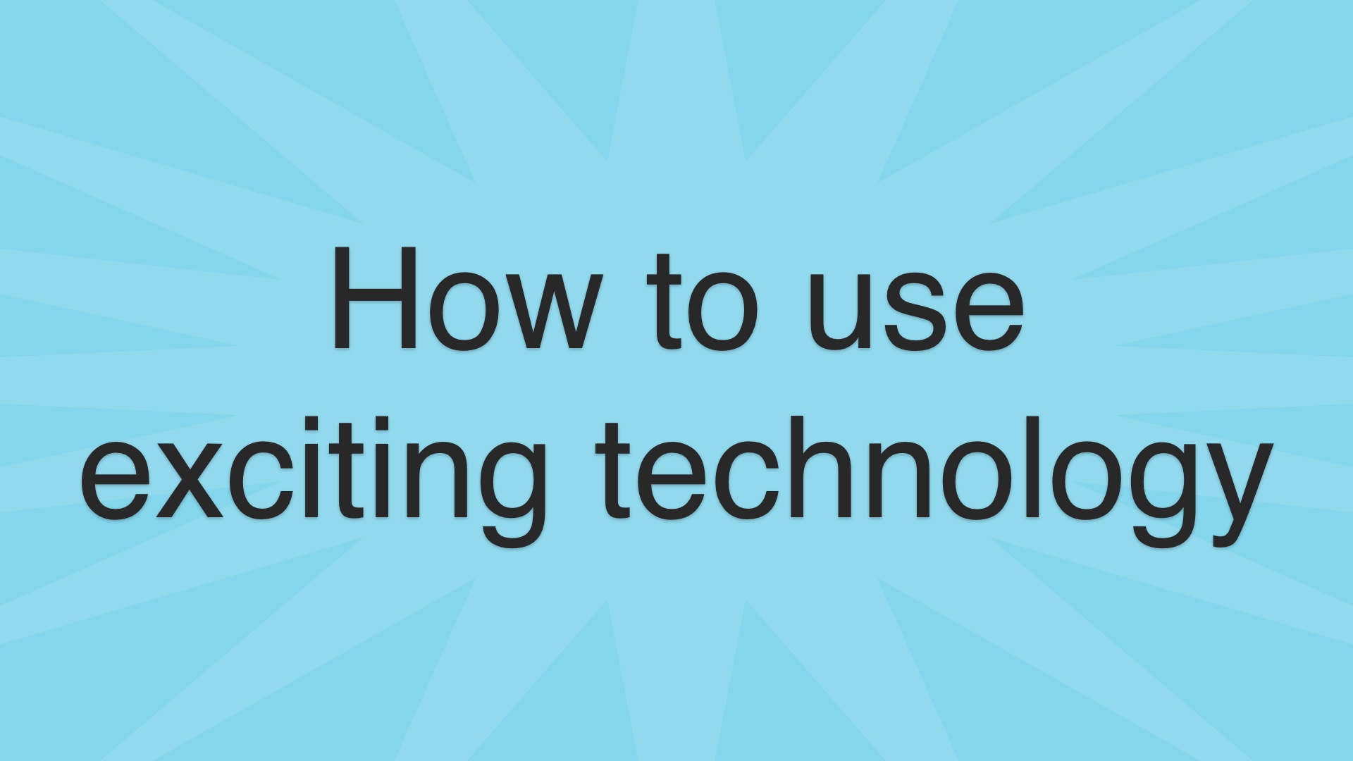 Choose Boring Technology