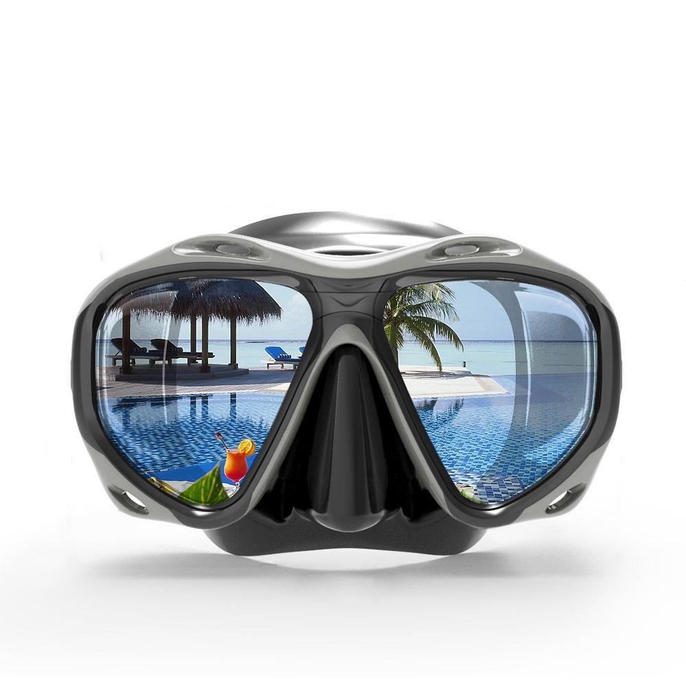 Professional Antifog Swimming Goggles with Nose Cover Borkut