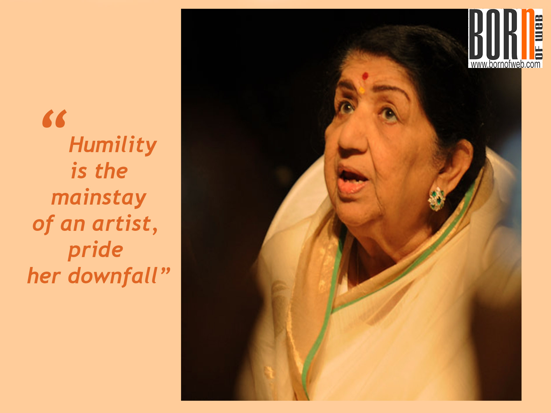 Born of web Birthday Special Words of wisdom by Lata Mangeshkar