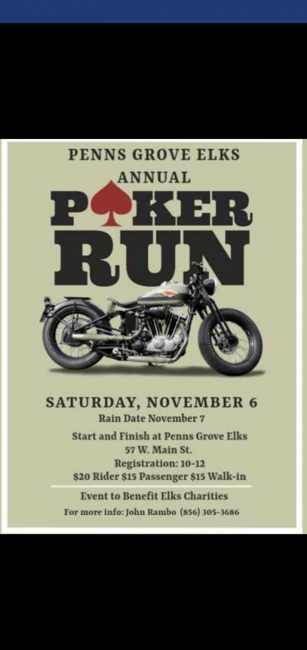 Penns Grove Elks Annual Poker Run Born To Ride Motorcycle Magazine