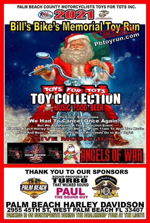 Palm Beach County Motorcyclist Toys For Tots Born To Ride Motorcycle Magazine Motorcycle TV