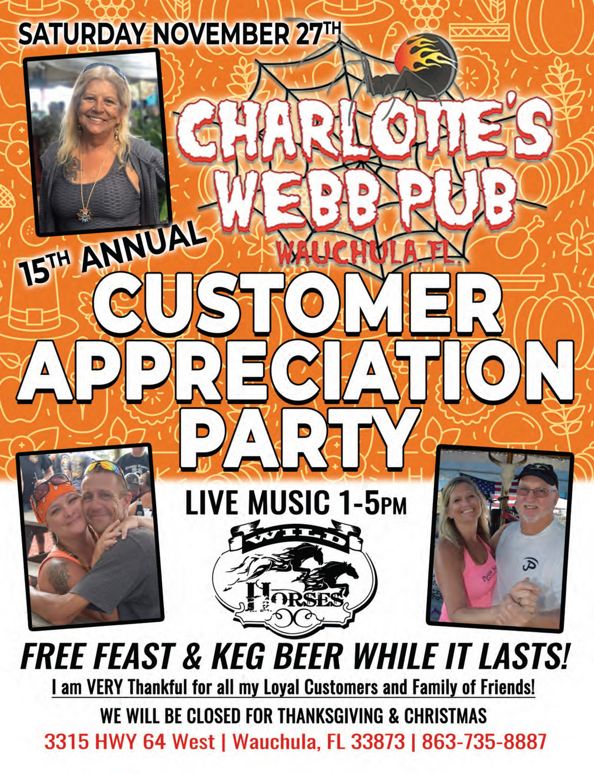 Charlotte’s b Pub 15th Annual Customer Appreciation Party Born To