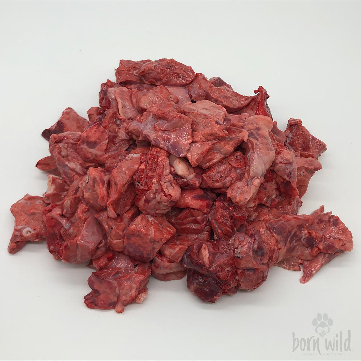 Beef Lungs Chunked Born Wild Raw Pet Food