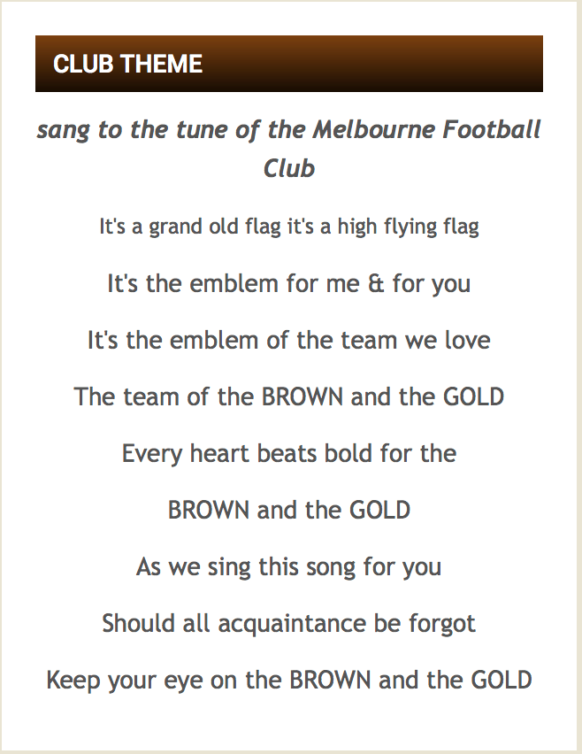 Club Song BORONIA HAWKS FOOTBALL NETBALL CLUB INC.