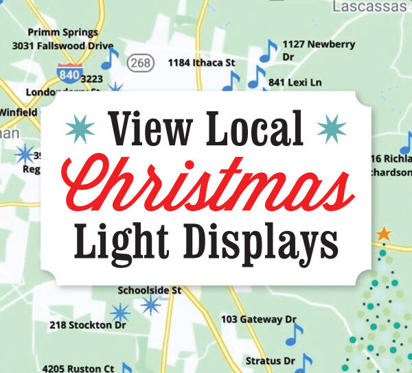 View Christmas Light Displays at Many Murfreesboro Homes This Holiday