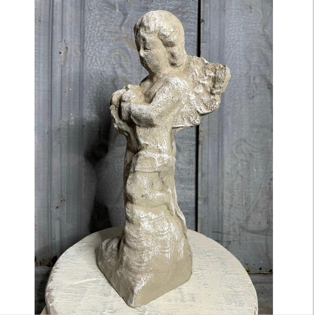The Unbroken Spirit, Cement Angel Statue Borregioso