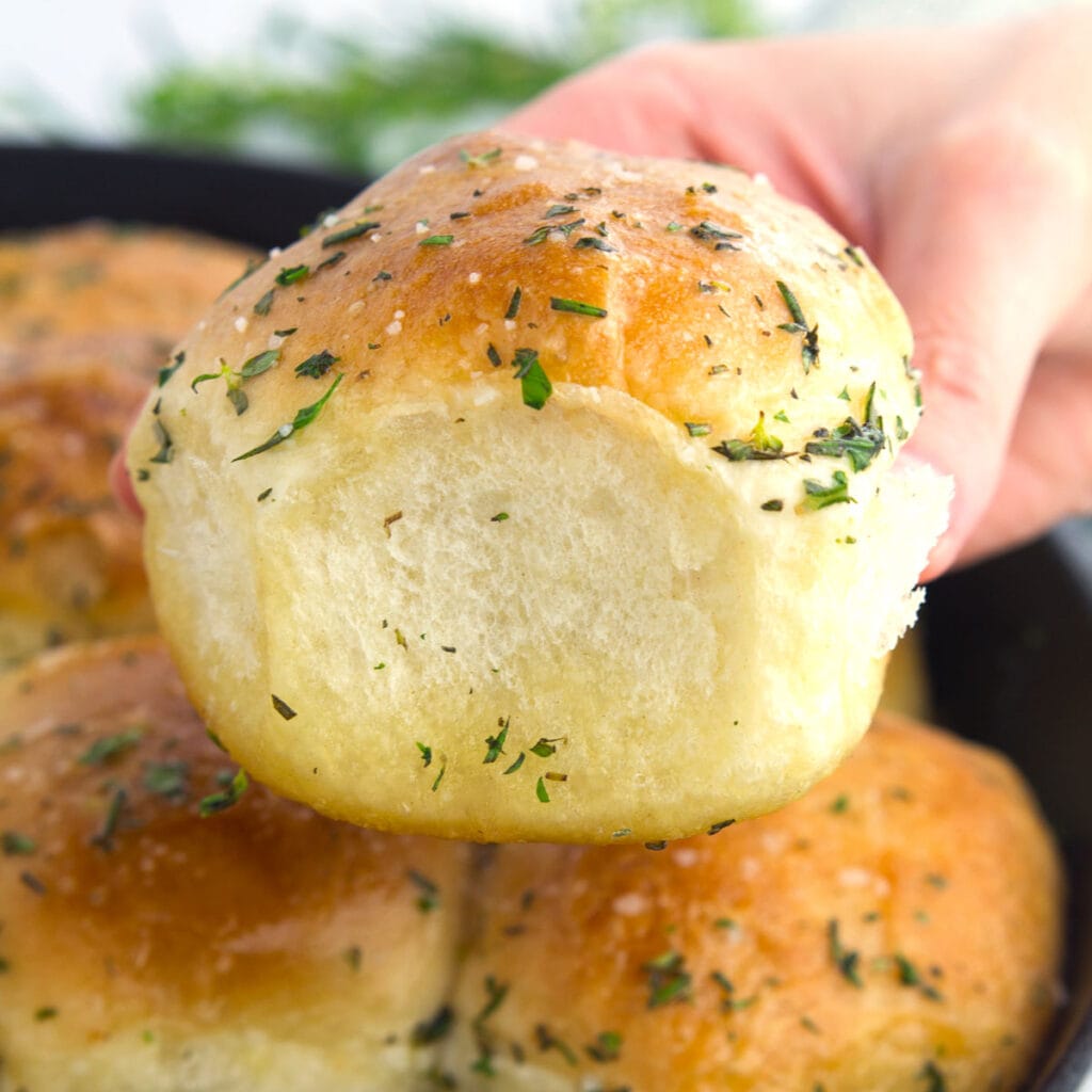 Easiest Rhodes Rolls (Frozen Dinner Rolls w/ Butter and Herbs