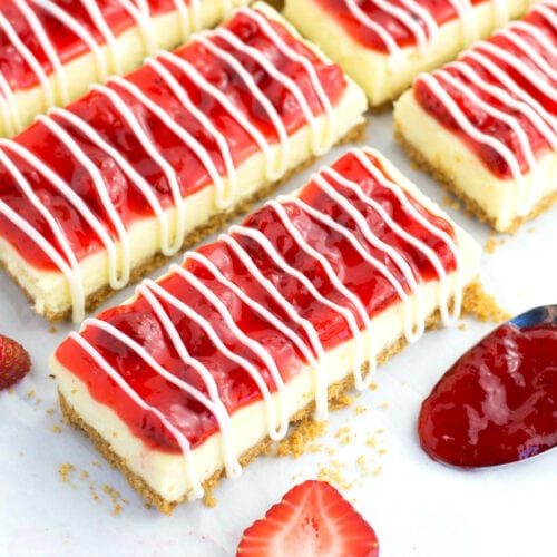 The BEST Philadelphia Cheesecake Bars (Snack Bars) Borrowed Bites