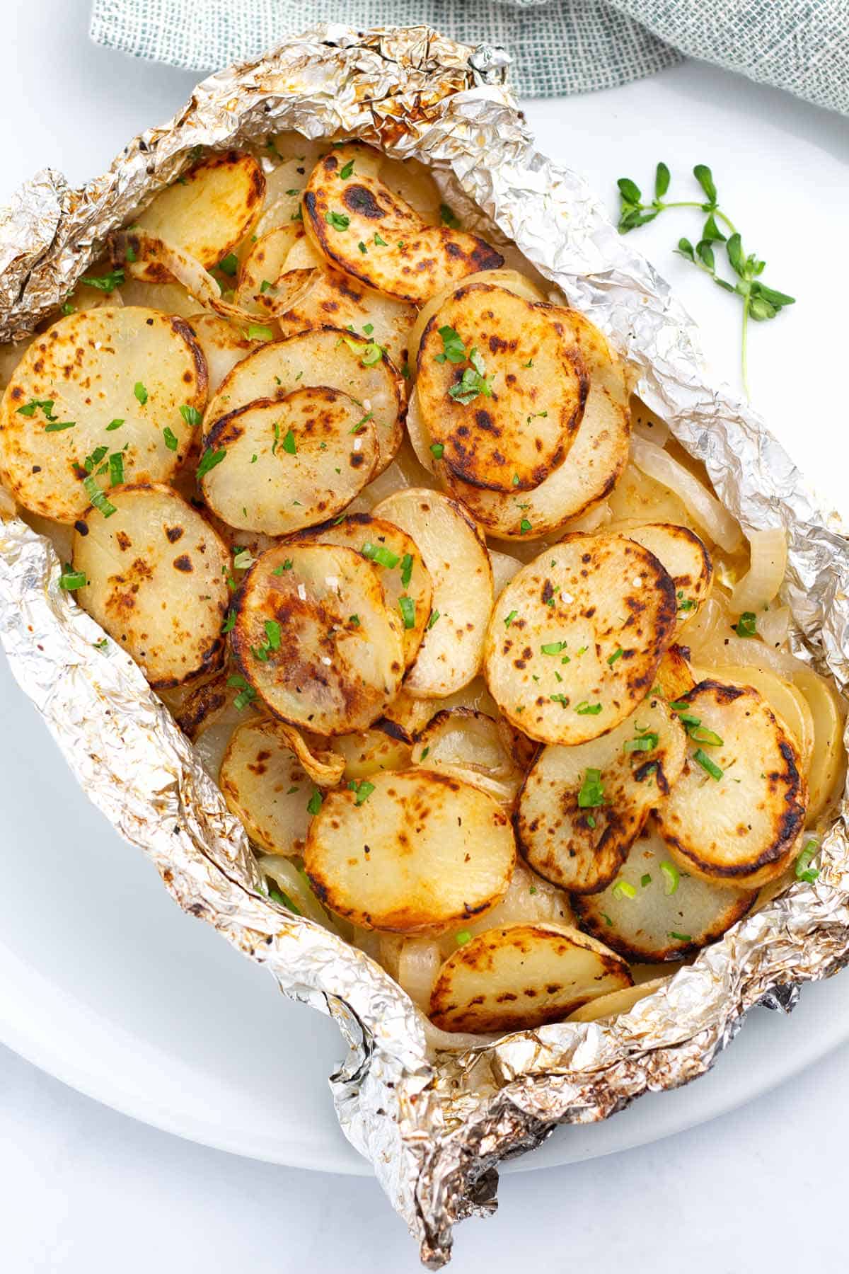 Grilled Potatoes In Foil Recipe (Easily Customizable!) Borrowed Bites