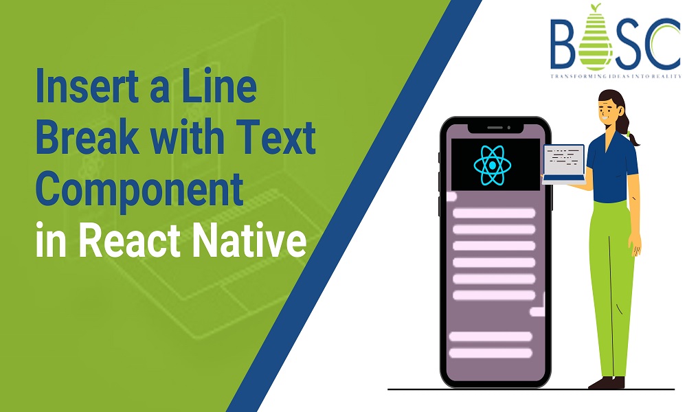 How to insert the line break text component in react native?