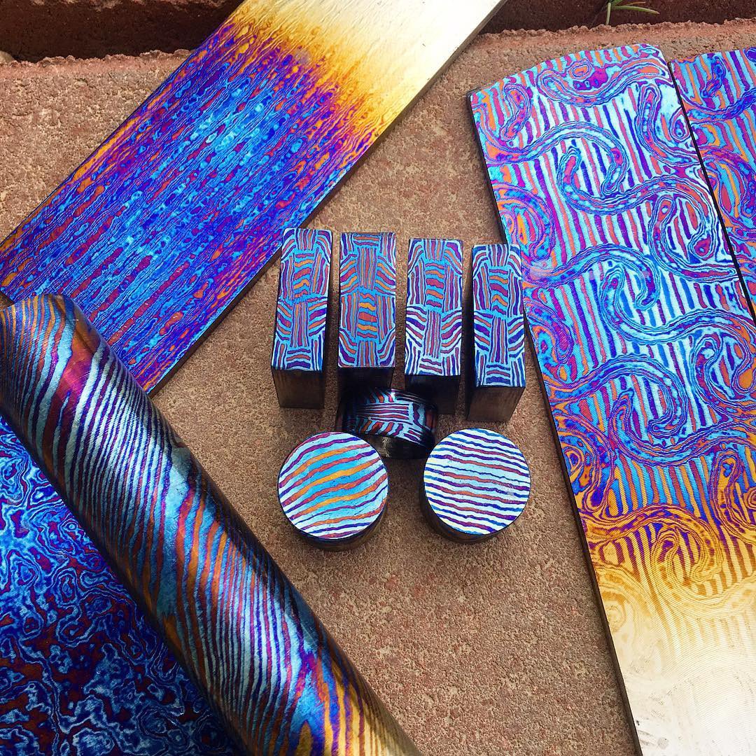 TimascusThe Most Beautiful Metal Color Bosetitanium