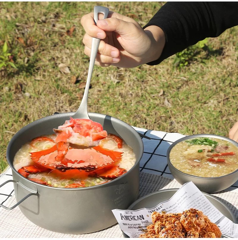 Pure Titanium Ladle Polished End Bosetitanium