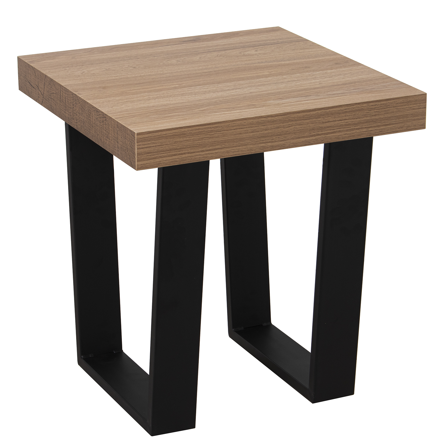 Mesa esquina madera patas metal BoskeDecor HOME&DECO