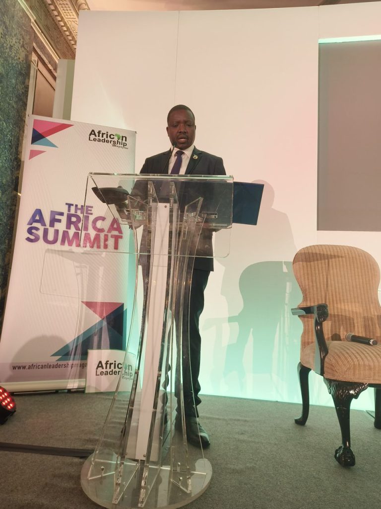 Dr. James Alic Garang’s speech at African Leadership Summit in London