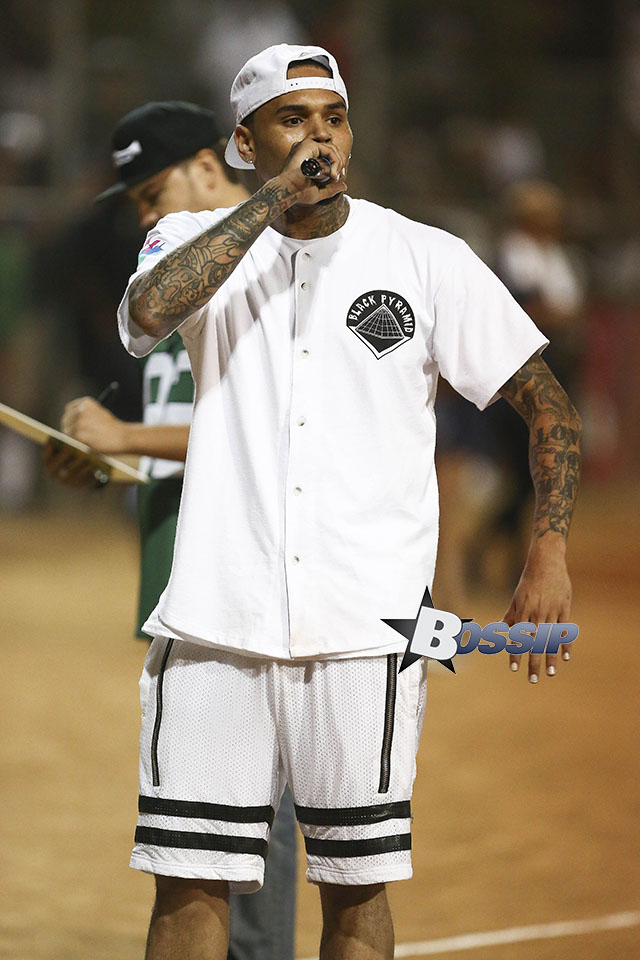 Chris Brown And Quincy Combs Host Celebrity Kickball Game For Charity