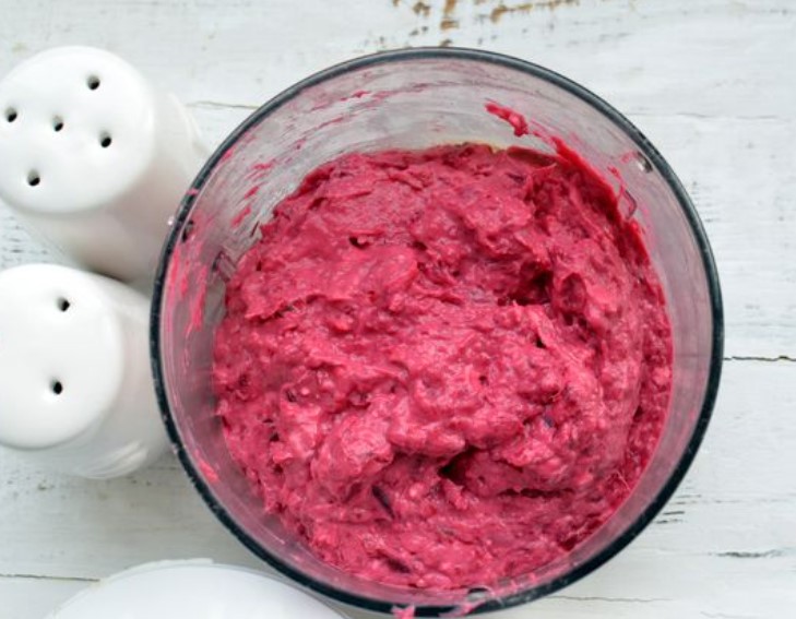 Herring Spread with Beetroot and Cream Cheese