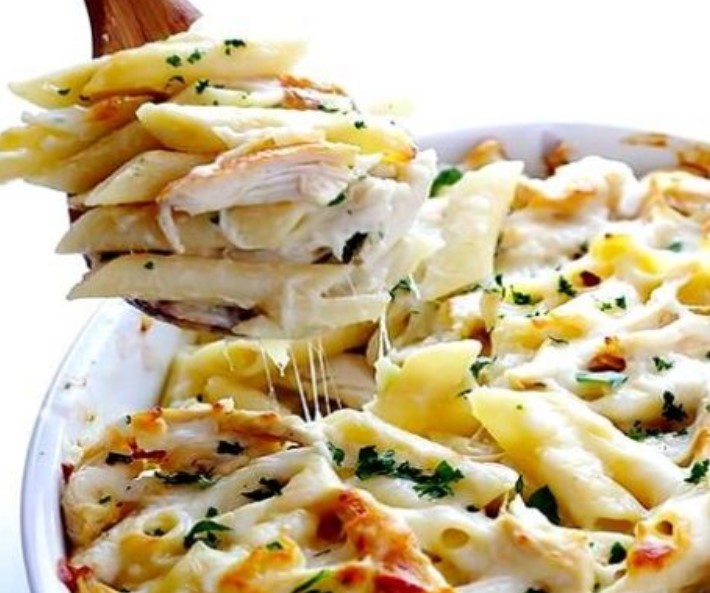 Homemade Alfredo Pasta with Chicken