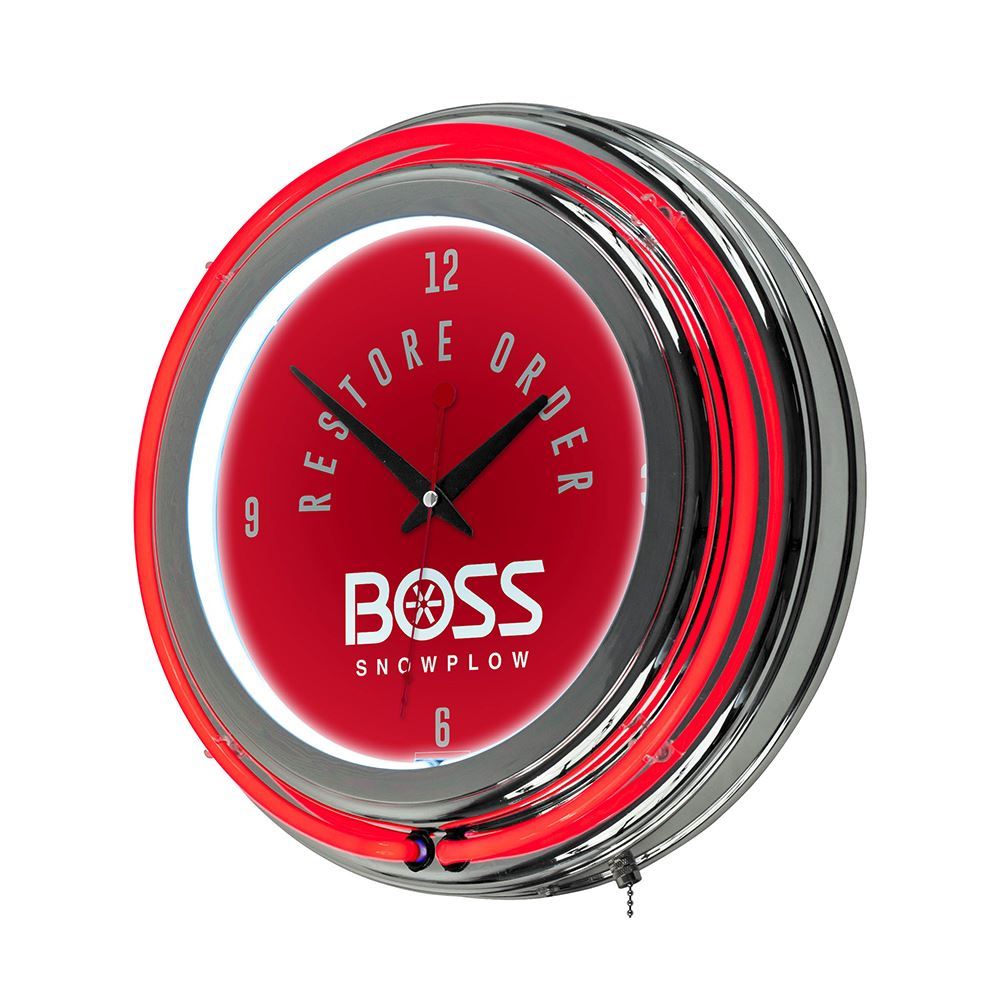 BOSS Plow Gear Store BOSS Plow Neon Wall Clock