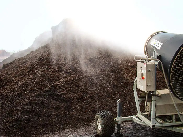 Dust Control Conditions Compost and Reduces Dust Particles