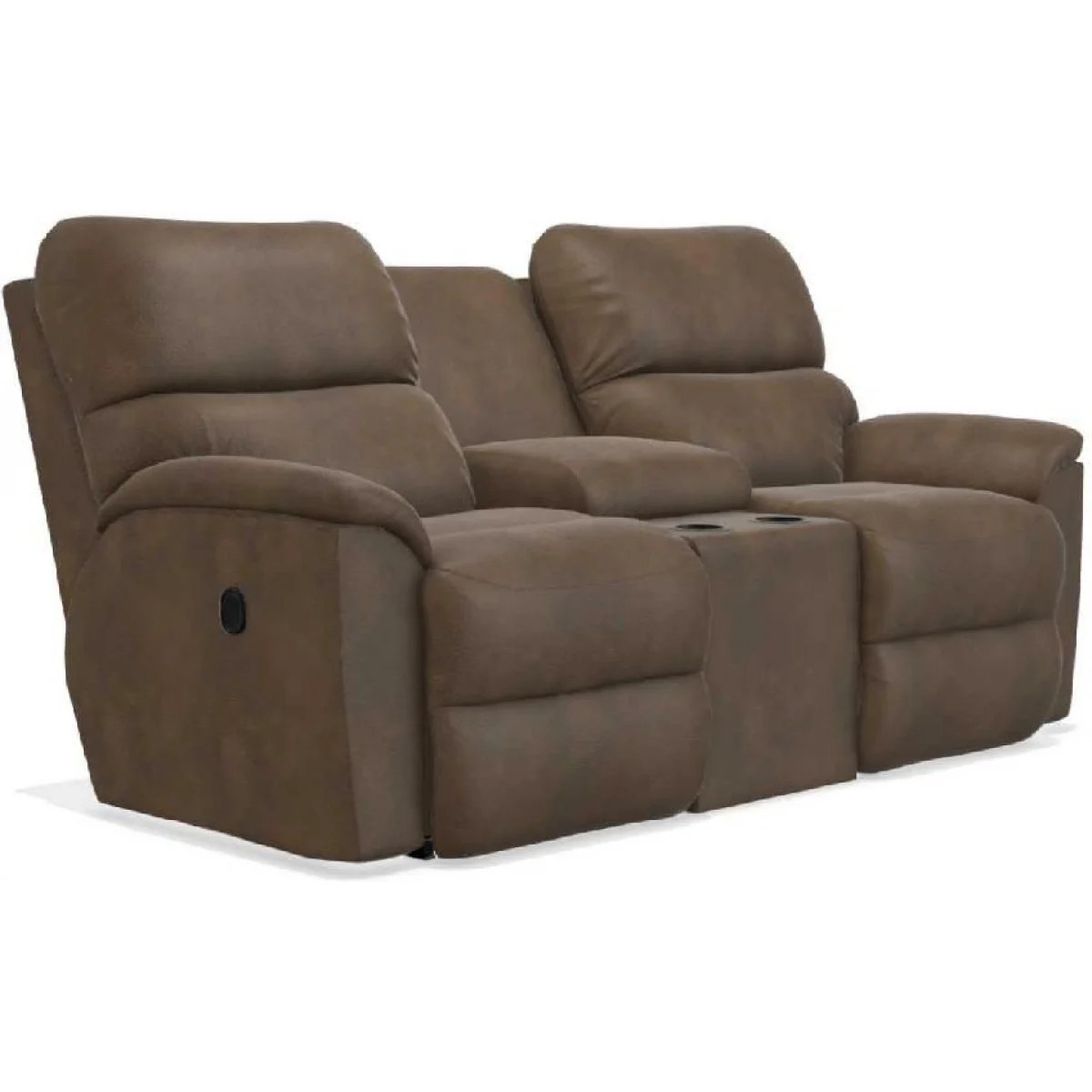 Brooks Reclining Loveseat w/ Console Bostic Sugg Furniture