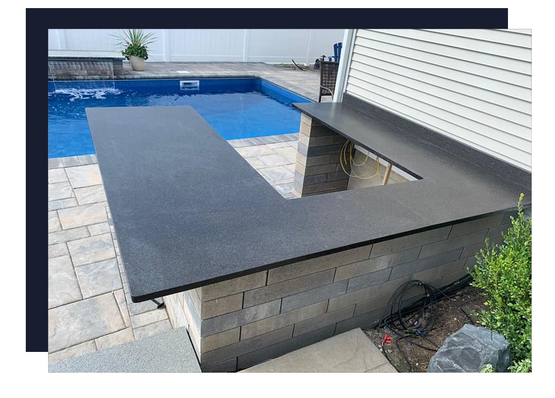 Countertop Installation & • Boston Bluestone