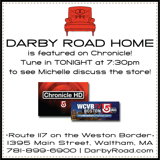Darby Road Home to be Featured TONIGHT on Chronicle Boston Design Guide