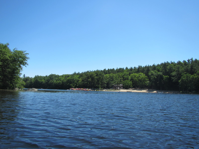 Boston Kayaker Kayaking on Bare Hill Pond in Harvard MA