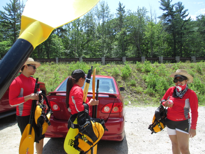 Boston Kayaker Kayaking on Bearcamp River and Ossipee Lake from West