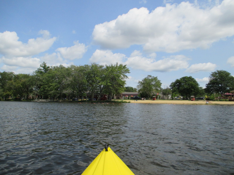 Boston Kayaker Kayaking on Cedar Pond in Sturbridge MA