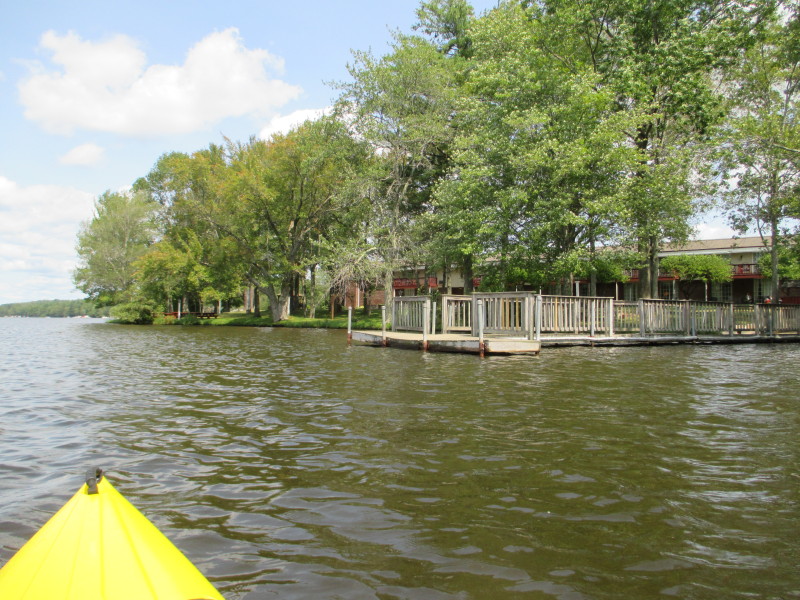 Boston Kayaker Kayaking on Cedar Pond in Sturbridge MA