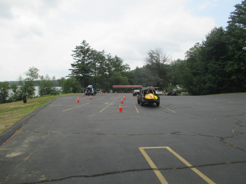 Boston Kayaker Kayaking on Lake Horace a.k.a. "Weare Reservoir" in Weare NH