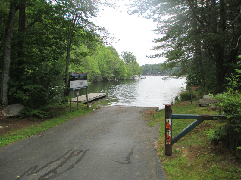 Boston Kayaker Kayaking on Lake Horace a.k.a. "Weare Reservoir" in Weare NH