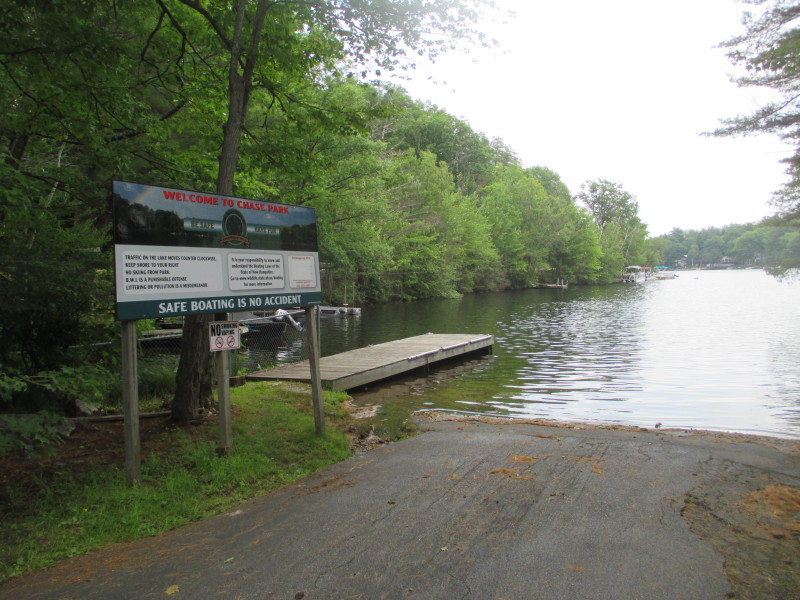 Boston Kayaker Kayaking on Lake Horace a.k.a. "Weare Reservoir" in Weare NH