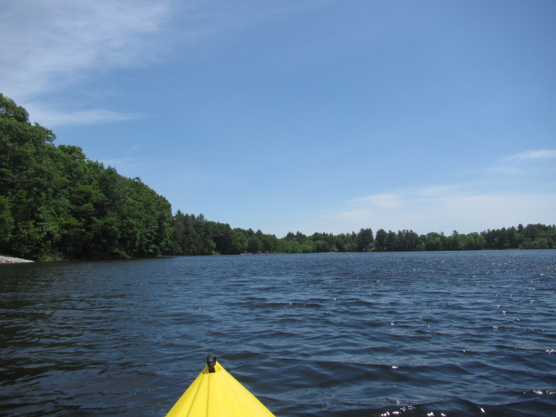 Boston Kayaker Kayaking on Pond and Beaver Brook in Westford MA