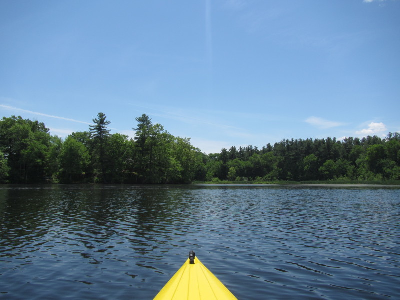 Boston Kayaker Kayaking on Pond and Beaver Brook in Westford MA