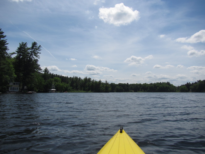 Boston Kayaker Kayaking on Pond and Beaver Brook in Westford MA