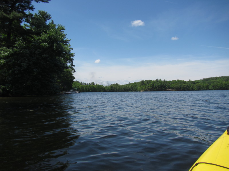 Boston Kayaker Kayaking on Pond and Beaver Brook in Westford MA