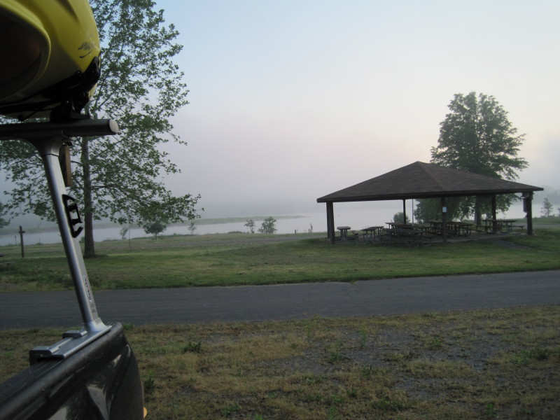 Boston Kayaker Kayaking on Hammond Lake in Tioga PA