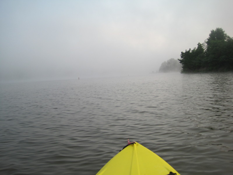 Boston Kayaker Kayaking on Hammond Lake in Tioga PA