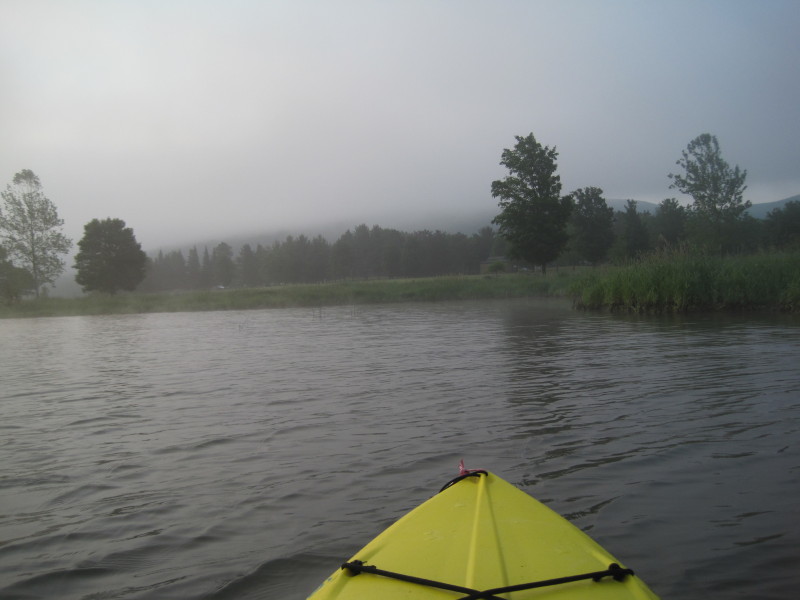 Boston Kayaker Kayaking on Hammond Lake in Tioga PA