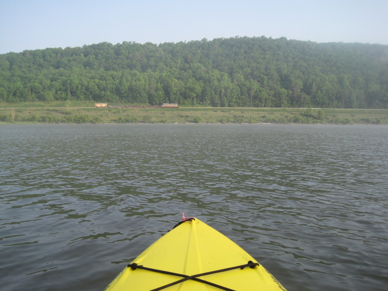Boston Kayaker Kayaking on Hammond Lake in Tioga PA