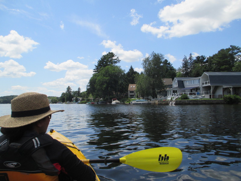 Boston Kayaker Kayaking on Lake Lashaway in North Brookfield MA
