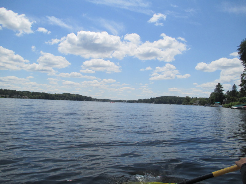 Boston Kayaker Kayaking on Lake Lashaway in North Brookfield MA