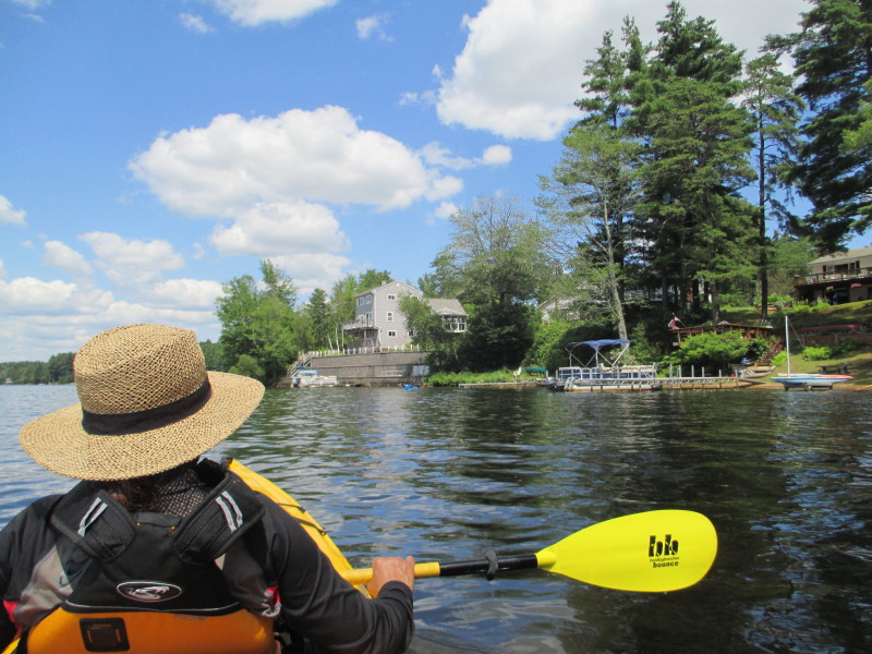 Boston Kayaker Kayaking on Lake Lashaway in North Brookfield MA