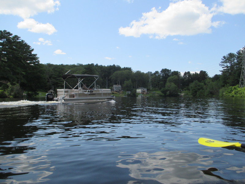Boston Kayaker Kayaking on Lake Lashaway in North Brookfield MA